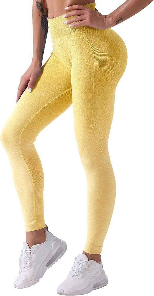 ROMISS Women Yoga Pants Soft Stretchy High Waisted Leggings Butt Lifting Tummy Control Seamless L... | Amazon (US)