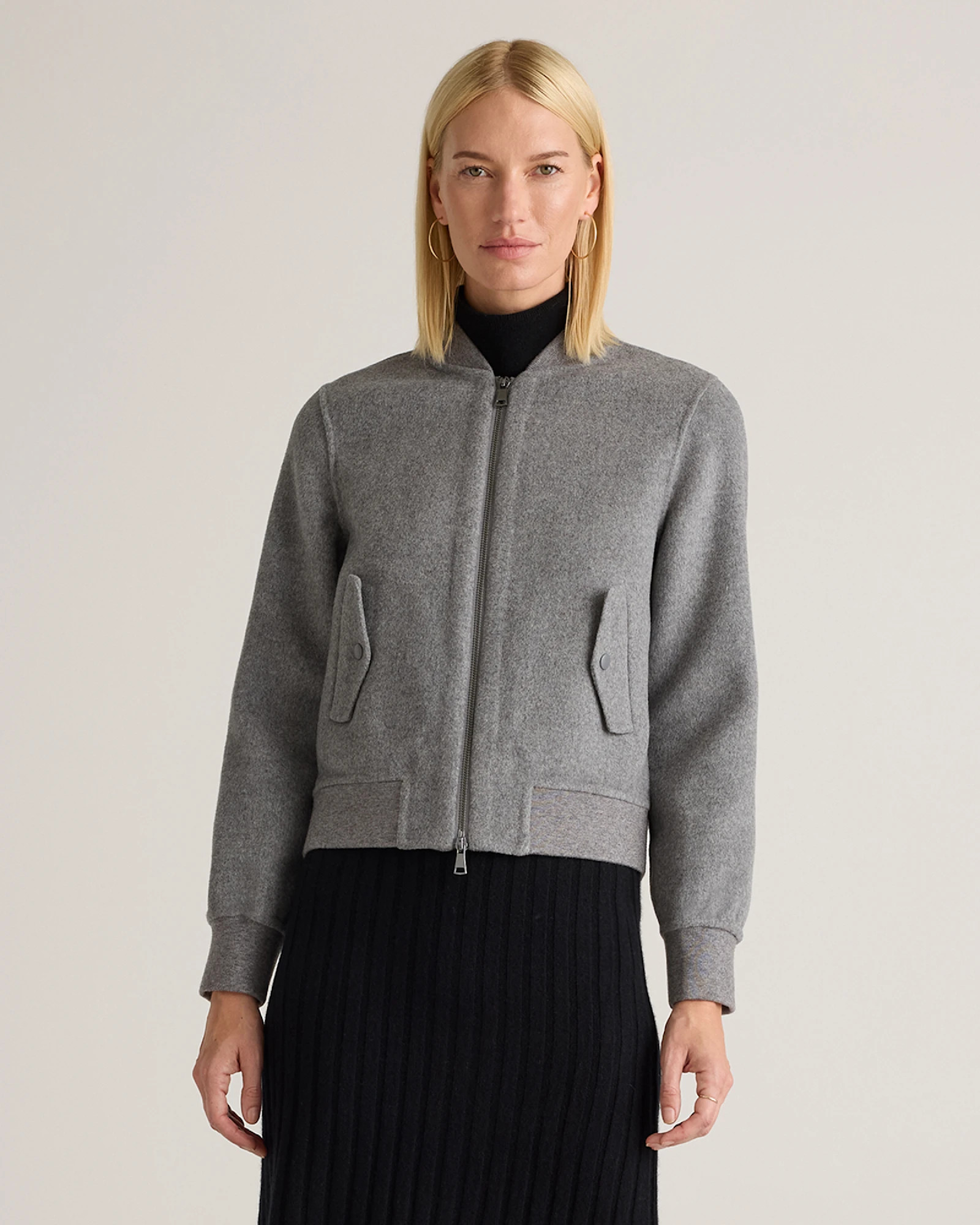 Double-Faced Merino Wool Bomber Jacket | Quince