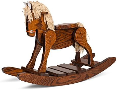 LifeSong Milestones Amish Made Wooden Rocking Horse for Toddlers and Kids Housewarming Gift Decor... | Amazon (US)