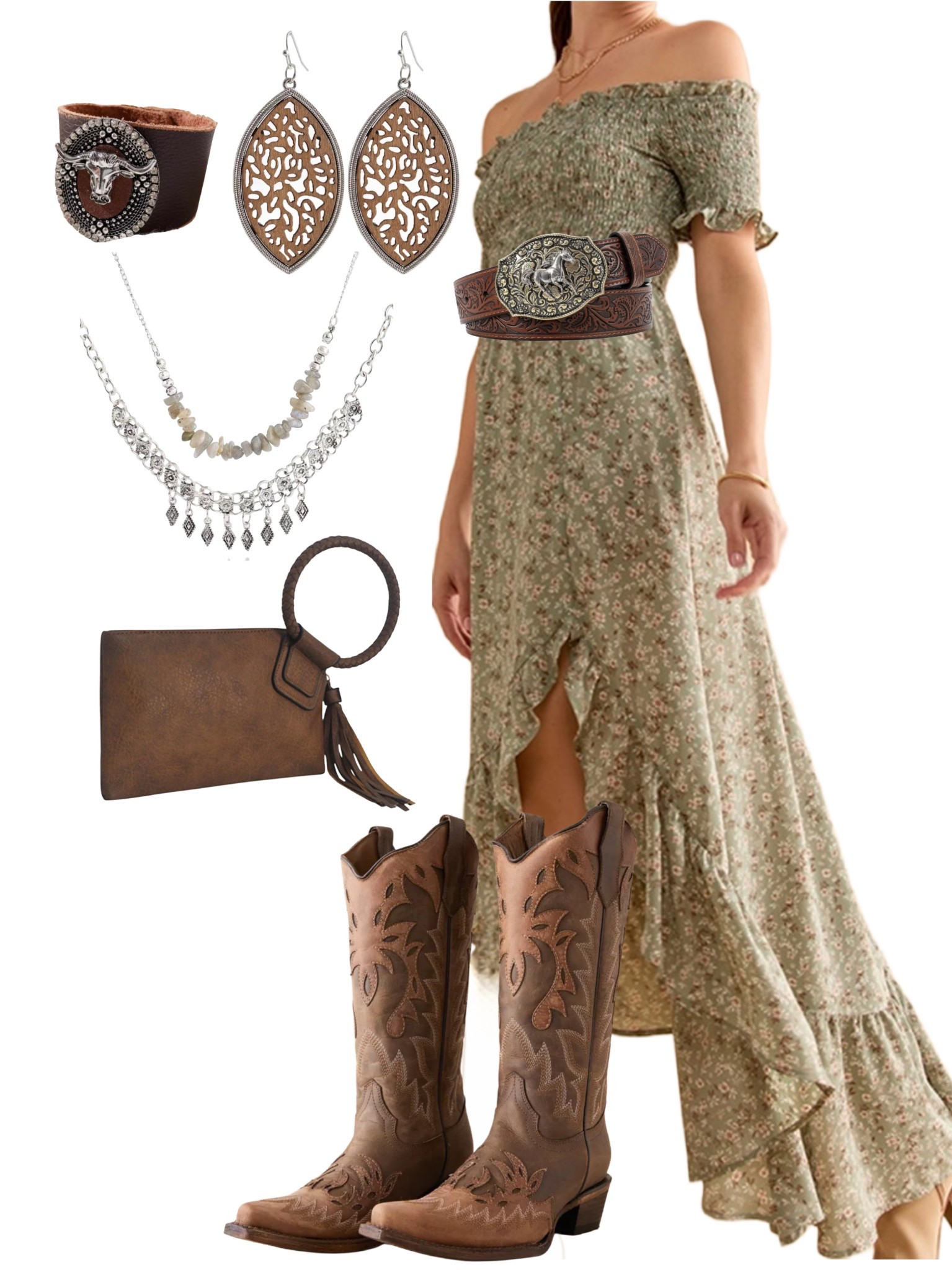 Country / western wedding guest dress outfit inspo!

#LTKSpringSale #LTKStyleTip #LTKShoeCrush