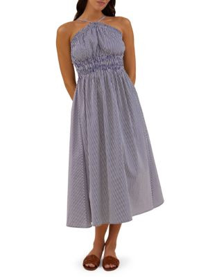 Striped Midi-Dress | Saks Fifth Avenue OFF 5TH