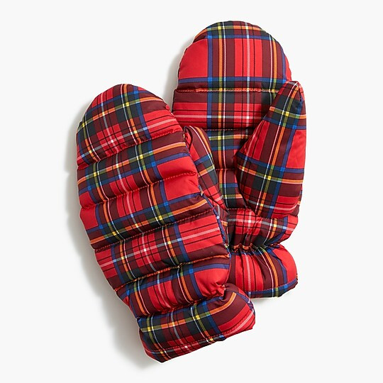 Tartan mittens | J.Crew Factory