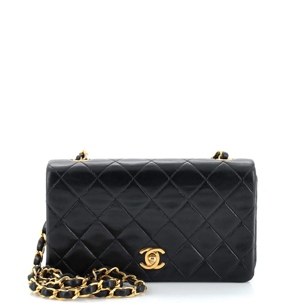 Vintage Full Flap Bag Quilted Lambskin Mini | Rebag