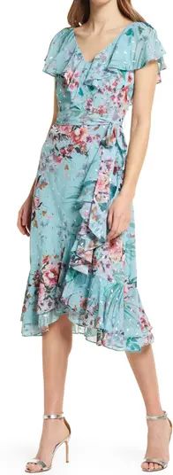 Floral Ruffle Trim Dress | Nordstrom