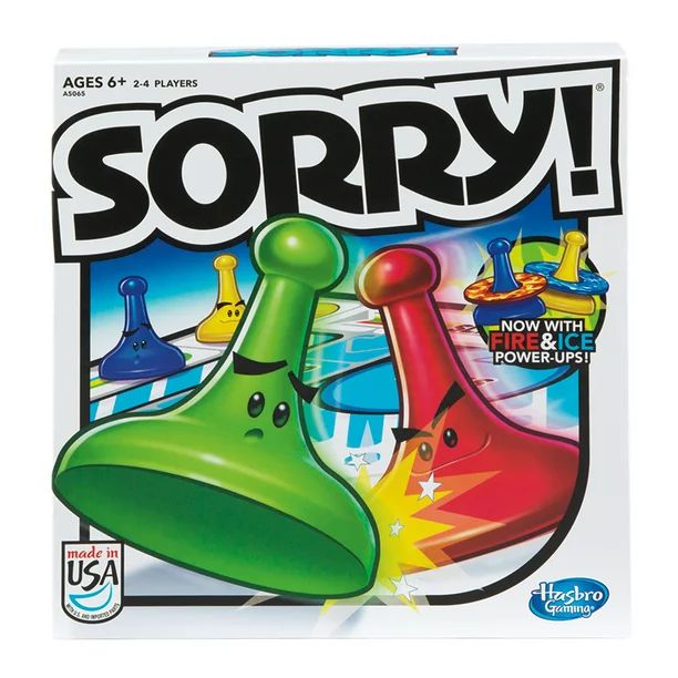 Hasbro Sorry! Board Game For 2 To 4 Players | Walmart (US)