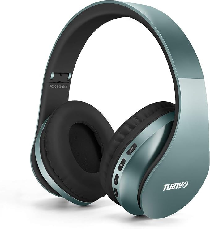Bluetooth Headphones,Tuinyo Wireless Headphones Over Ear with Microphone, Foldable & Lightweight ... | Amazon (US)
