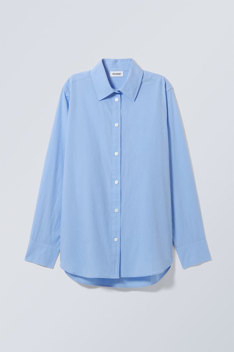 Regular Poplin Shirt | H&M (UK, MY, IN, SG, PH, TW, HK)