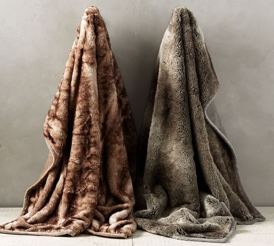 Faux Fur Ombre Throws | Pottery Barn (US)