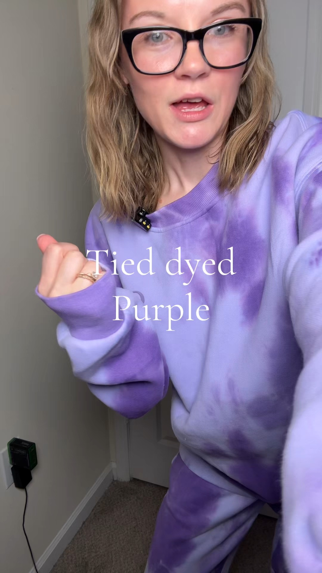 Purple and cozy set.