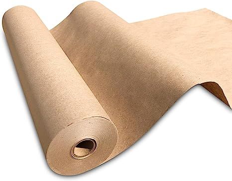 NY Paper Mill Brown Kraft Paper 17.50" x 2400" (200 feet) Jumbo Roll, Ideal for Gift Wrapping, Ar... | Amazon (US)