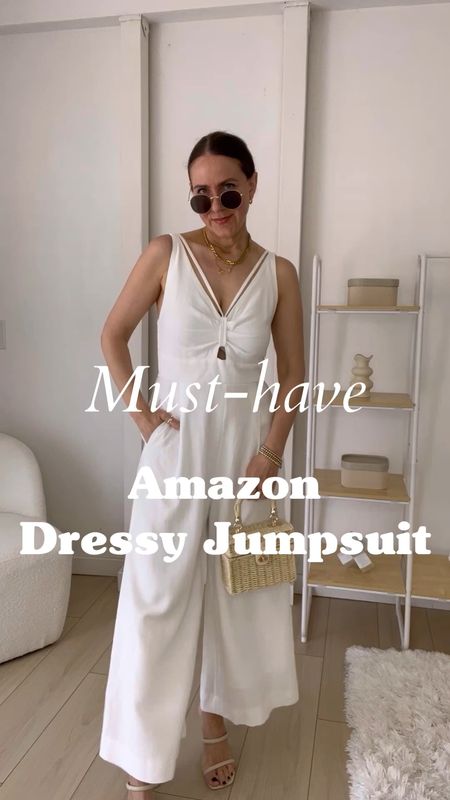 Dressy jumpsuit
Amazon jumpsuits
Wide leg jumpsuit
White jumpsuit
Summer jumpsuit 

#LTKpartywear #LTKstyletip #LTKsummer