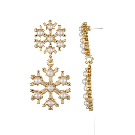 Packed Party Pearl Snowflake Earrings | Walmart (US)