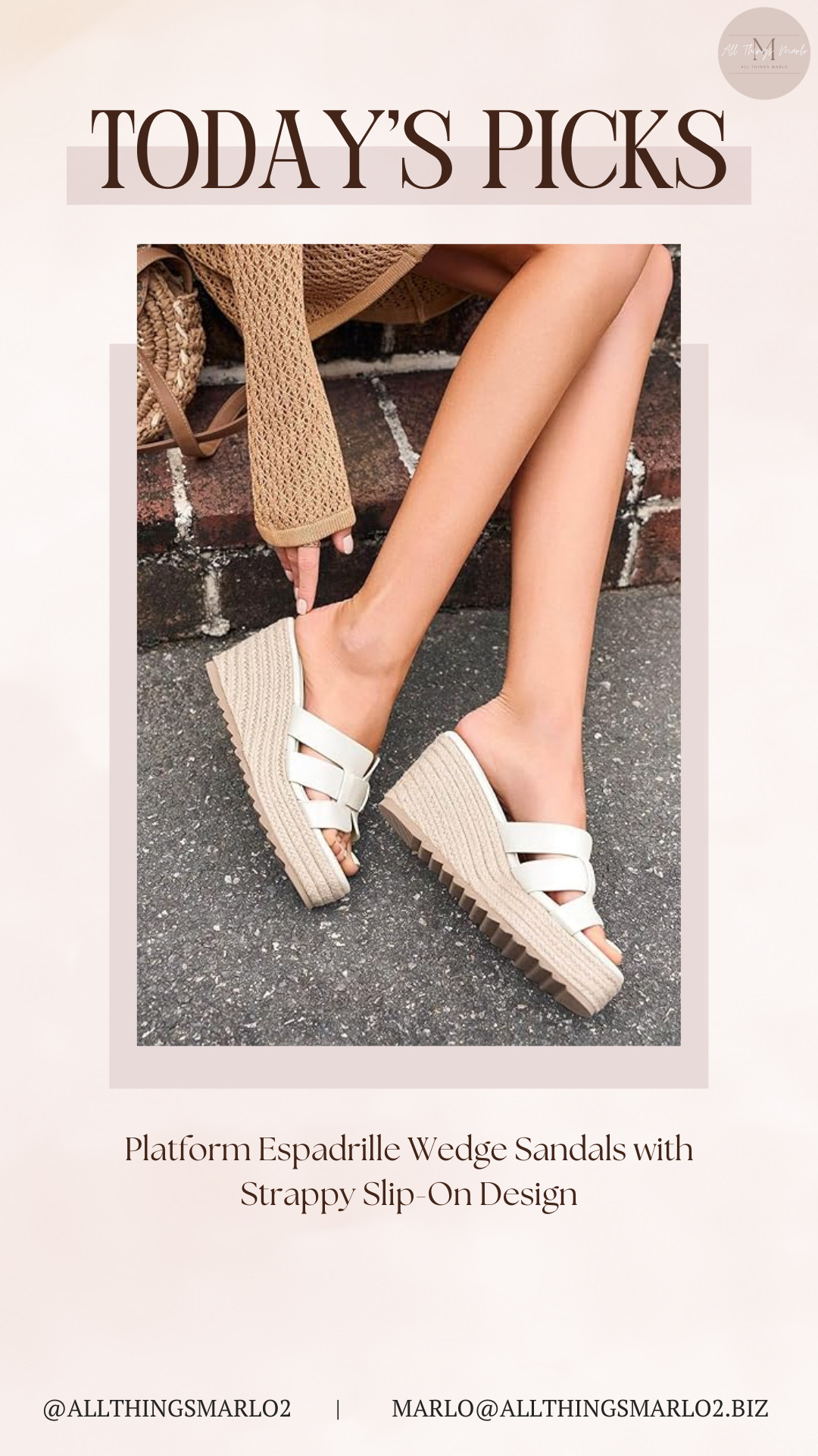 Platform Espadrille Wedge Sandals with Strappy Slip-On Design 

 #LTKSeasonal #LTKWorkwear #LTKTravel