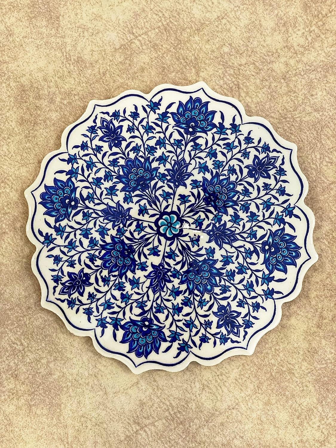 IstanbulArtWorkshop 7'' Decorative Ceramic Trivet, Tile Trivet, Turkish Trivet, Ceramic Trivets F... | Amazon (US)