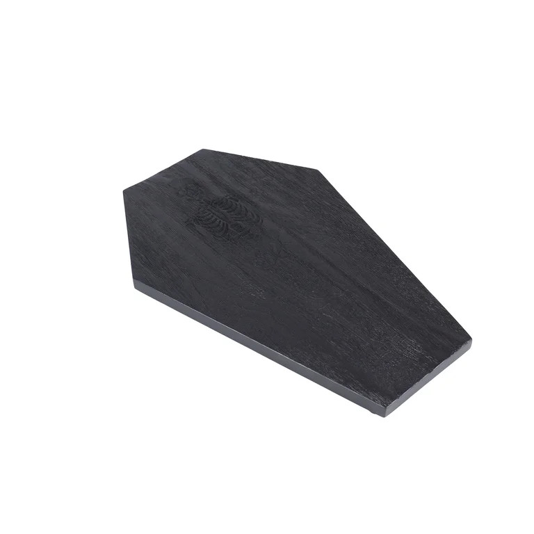 Way To Celebrate Halloween Black Mango Wood Coffin Serving Board | Walmart (US)