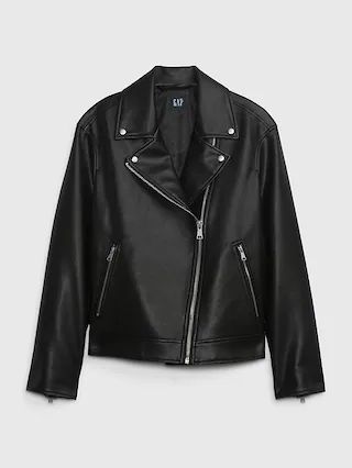 Faux-Leather Moto Jacket | Gap (US)