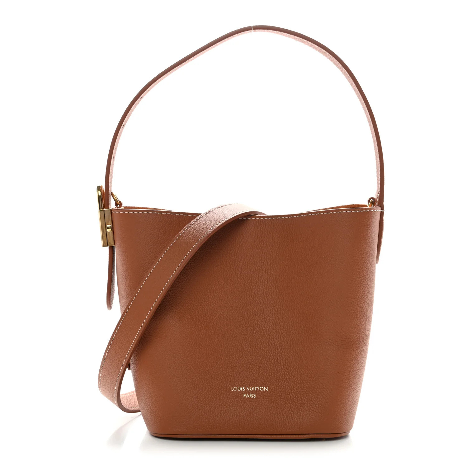 Grained Calfskin Low Key All In BB Cognac | FASHIONPHILE (US)