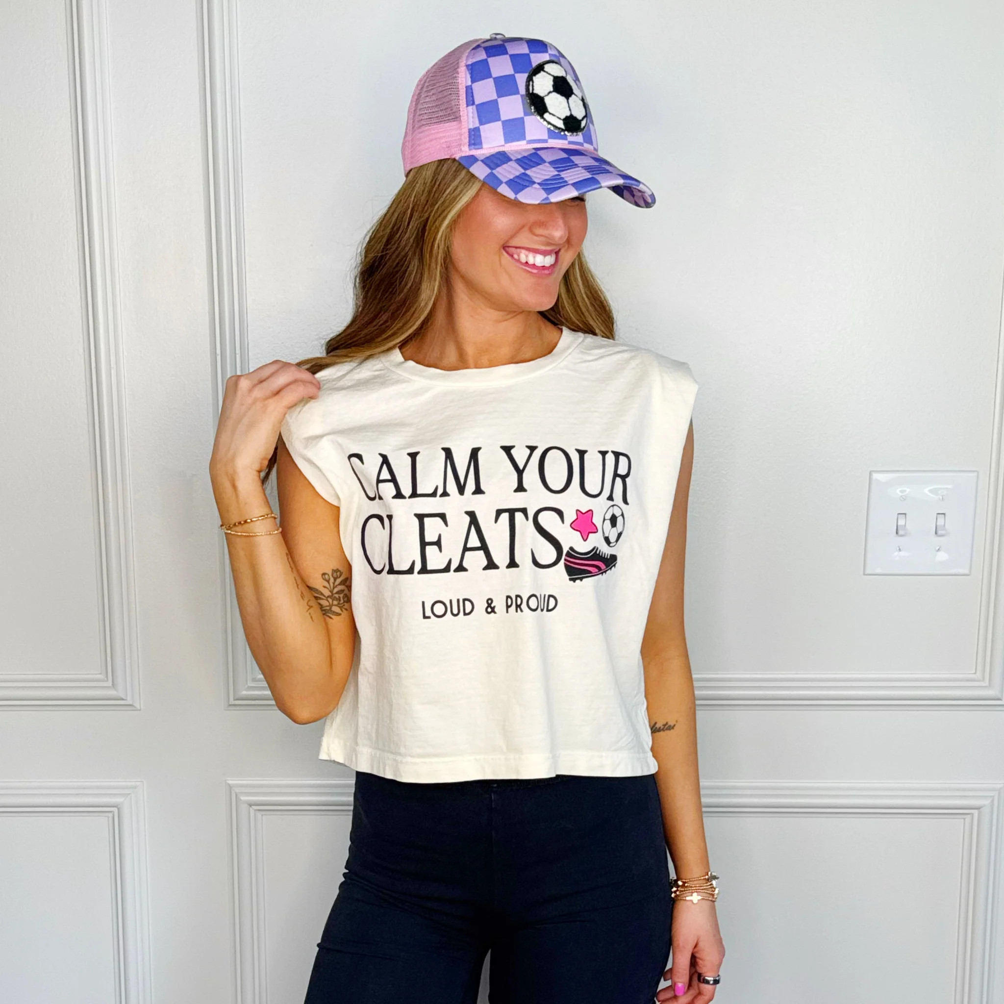 Calm Your Cleats Soccer Tank | Poppy & Pine
