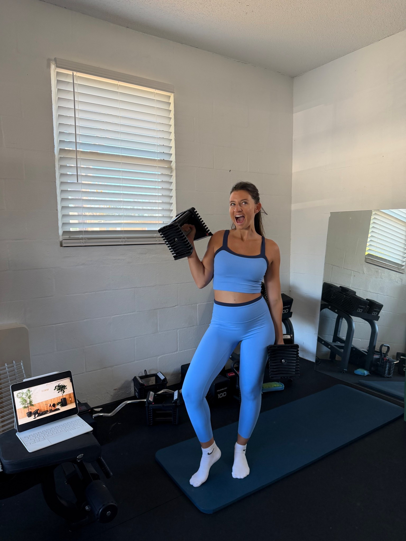 a comfy stretchy set! I linked in green too because I have my eye on it and it’s available in all sizes 

#LTKfitnessgoals #LTKmorningroutine #LTKFindsUnder100