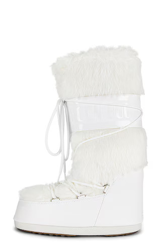 Icon Faux Fur Boot in Optical White | Revolve Clothing (Global)