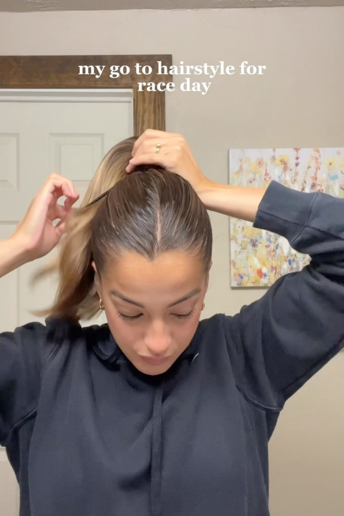 sleek pony all the way for races 💅🏽 