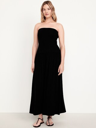 Fit & Flare Drop-Waist Maxi Dress | Old Navy (US)