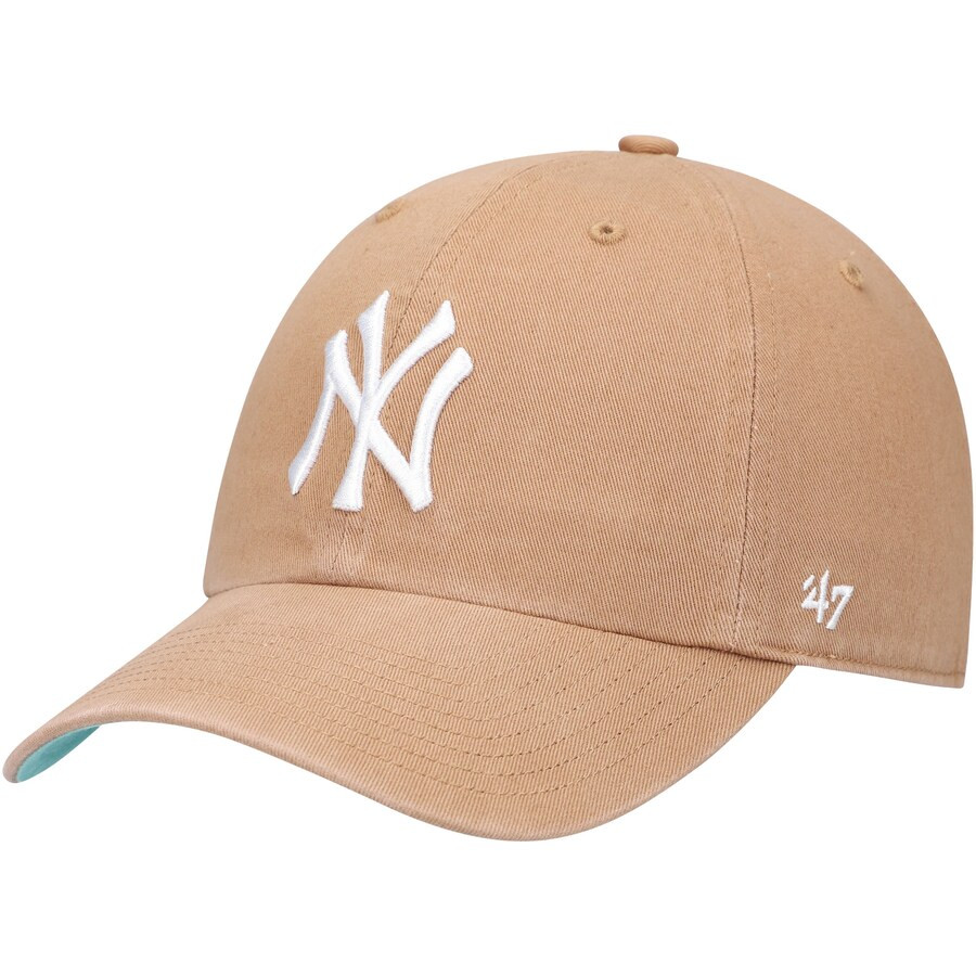 Men's New York Yankees '47 Tan World Series 1996 Double Under Camel Tiffany Blue Undervisor Clean... | MLB Shop