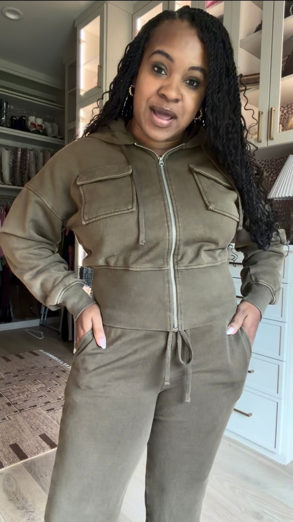 $22 flare cargo sweatpants and zip hoodie for fall from Walmart 👏🏾

#LTKSeasonal #LTKgrwm #LTKootd