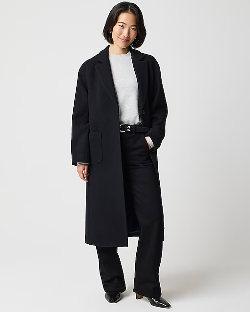 Wool-blend patch-pocket topcoat | J.Crew Factory