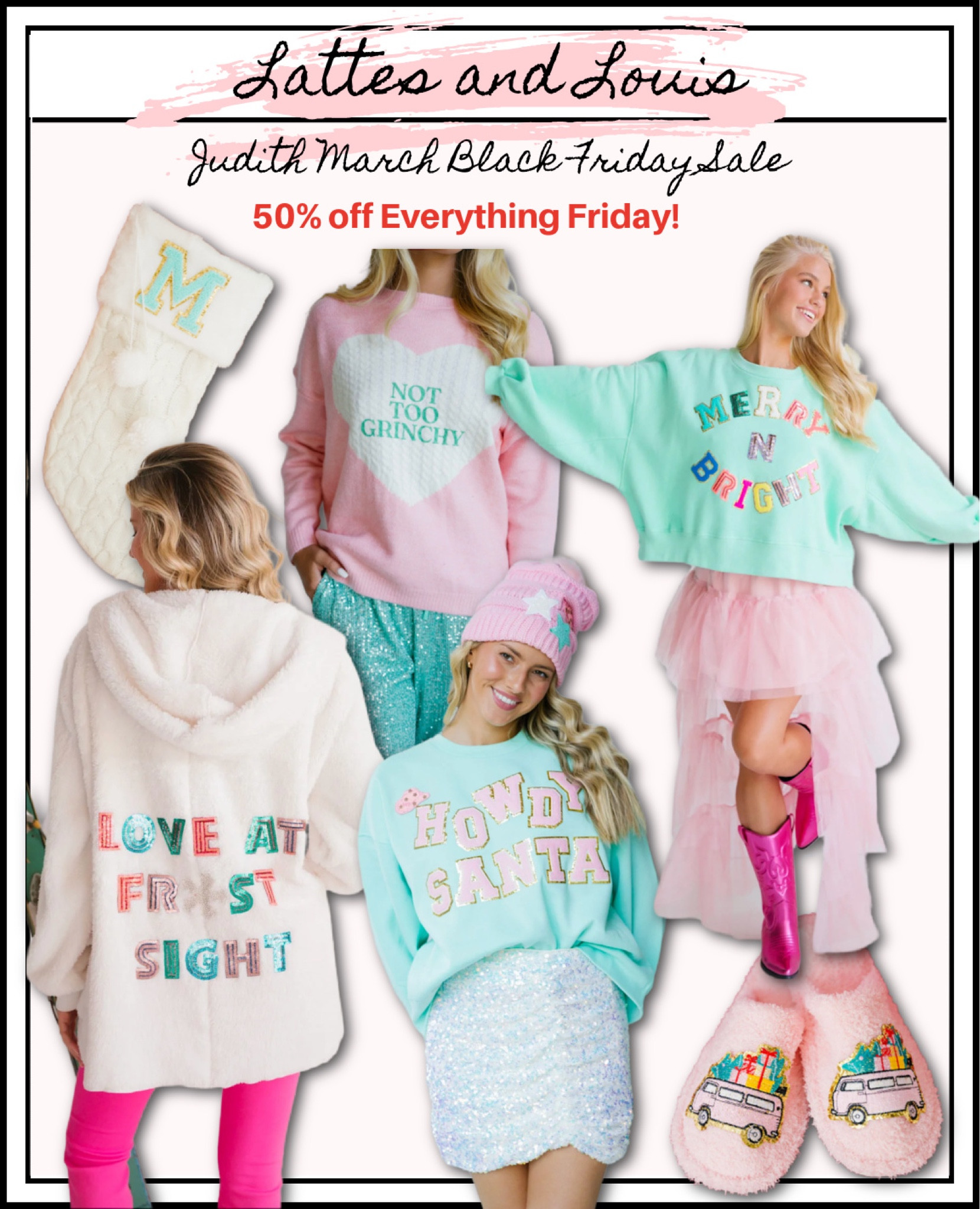 50% off site wide during the Judith March Black Friday sale!

Christmas outfit, holiday style, Christmas sweater 

#LTKCyberweek #LTKsalealert #LTKHoliday