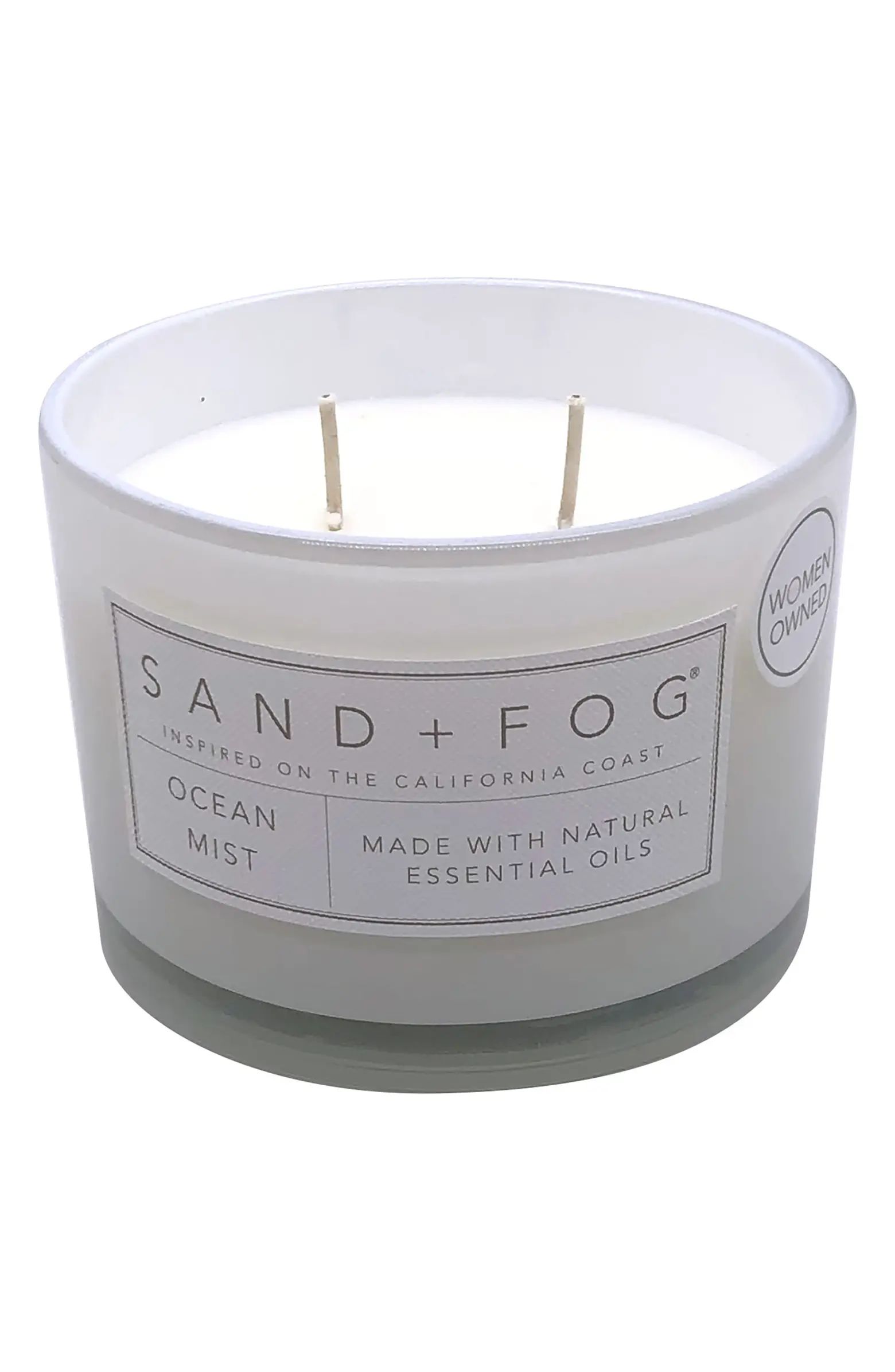 SAND AND FOG Ocean Mist 12 oz. Lidded Jar Candle | Nordstromrack | Nordstrom Rack
