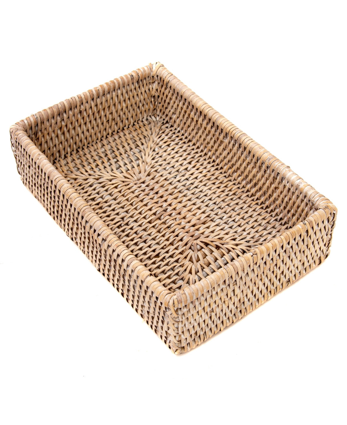 Artifacts Rattan Guest Towel and Napkin Holder - Off-White | Macy's