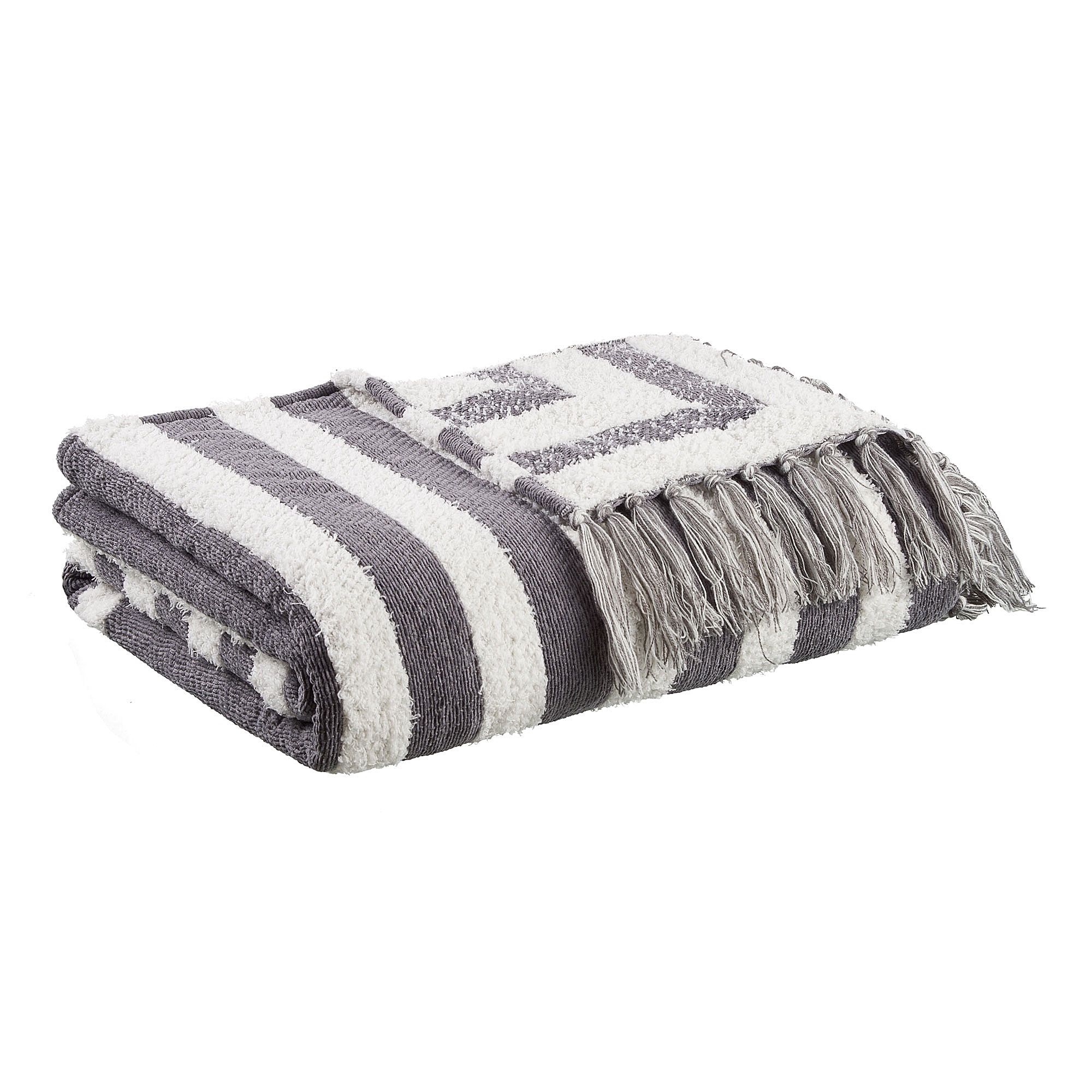 Better Homes & Gardens Textured Cozy Woven Chenille Throw, 50"x72", Grey Arch | Walmart (US)