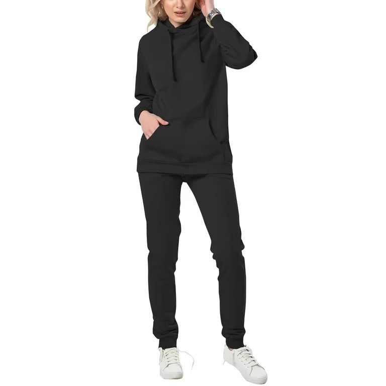 Ma Croix Womens Premium French Terry Pullover Hoodie and Jogger Sweatpants Set Tracksuit - Walmar... | Walmart (US)