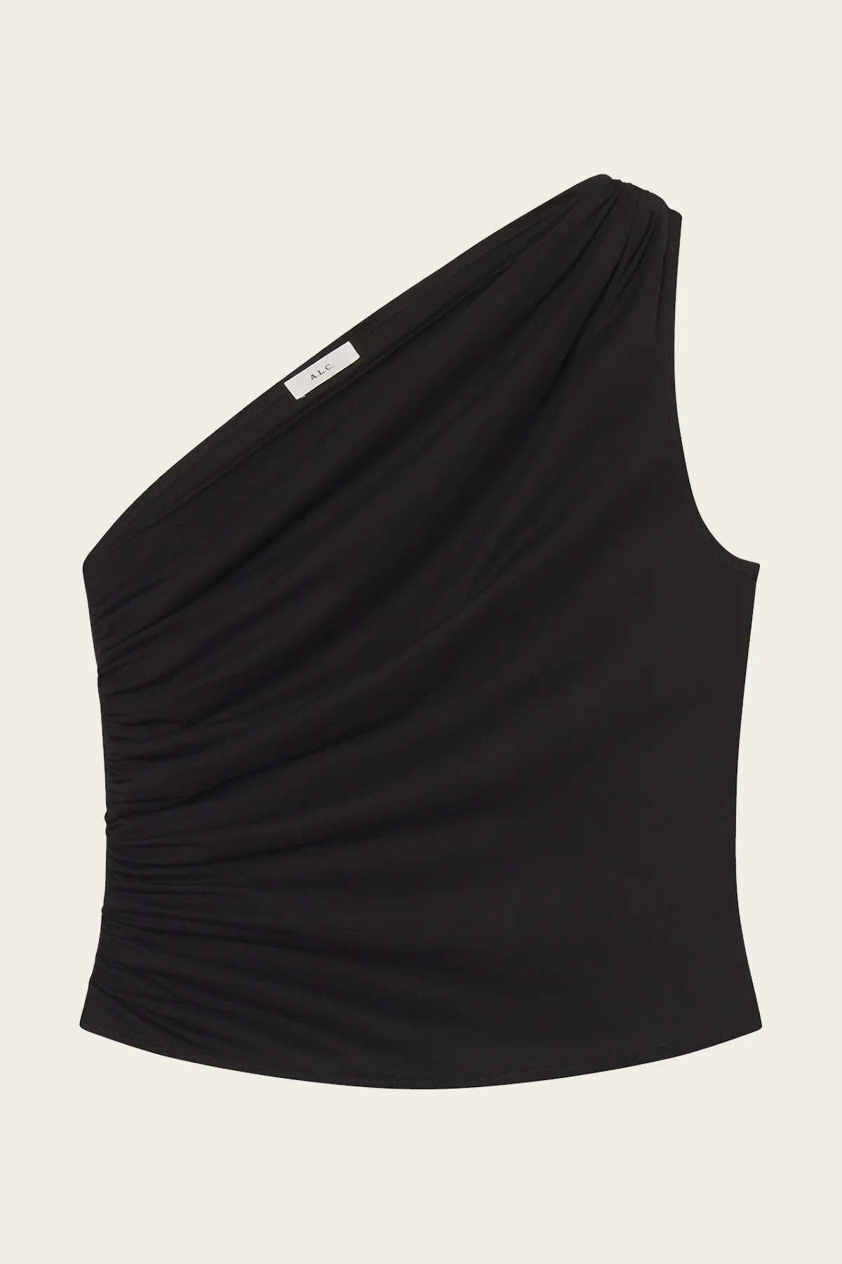 Nova One Shoulder Tank in Black - Black L | Shop Olivia