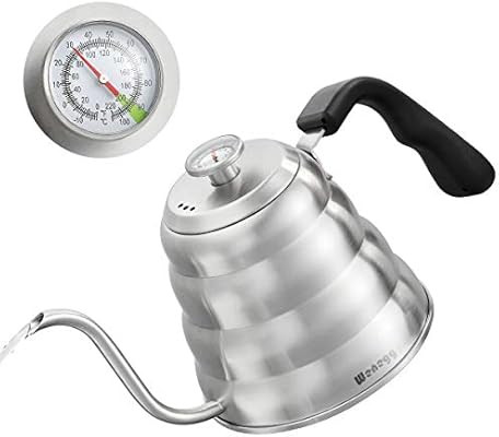 Pour Over Coffee Kettle with Thermometer for Exact Temperature 40 fl oz - Premium Stainless Steel... | Amazon (US)