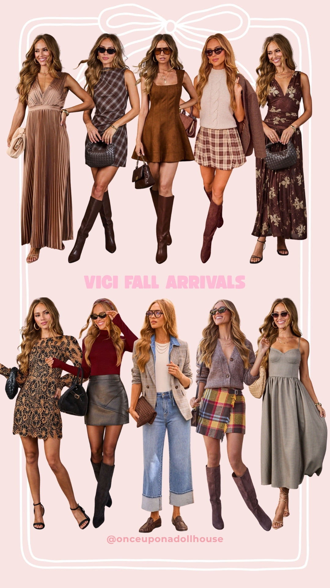 VICI FALL ARRIVALS! Use Code: ONCEUPONADOLLHOUSE40

Dress, jeans, blazer, skirt, top, sweater

#LTKsale #LTKstyletip #LTKdresses