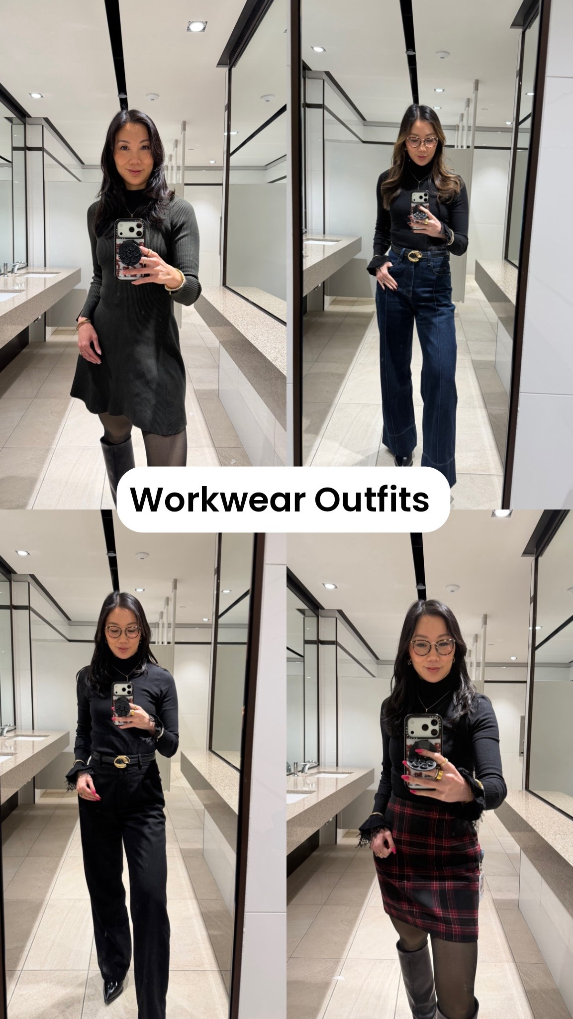 Easy everyday workwear outfits that I’ve been wearing those past week. Knit dresses and trousers and turtlenecks have been my go to for this cold winter weather 

@Commense @Ever New @Aritzia @bonlook 

#LTKdayinmylife #LTKWorkwear #LTKgrwm