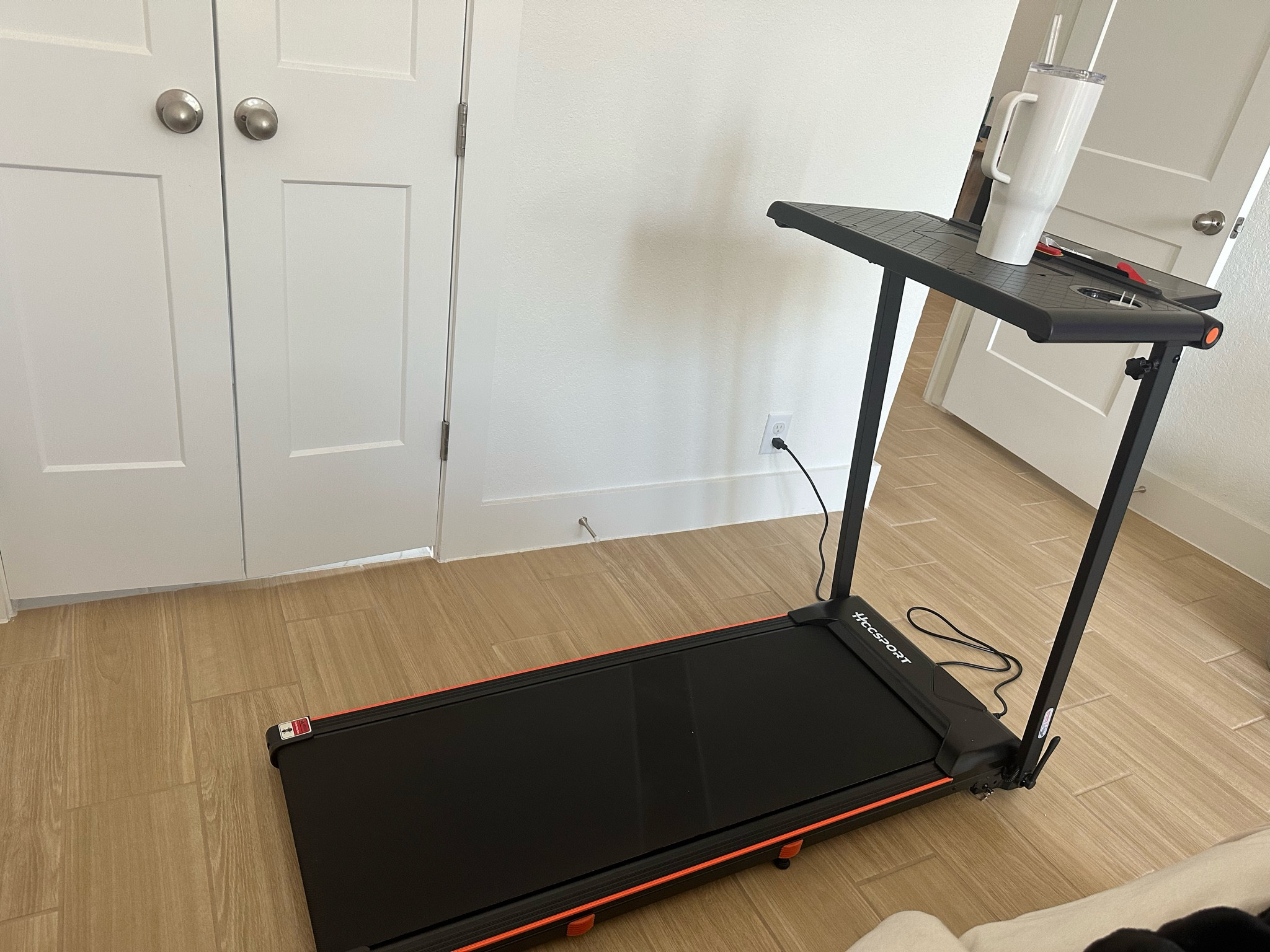 A treadmill that’s compact????? Say less. This thing allows you to walk, run, and have an incline. It folds down so you can store it under your couch or bed!! Cardio at home just got a WHOLE lot easier!! Bikini season is coming yall… what are you doing to get ready for it??? 

#LTKActive #LTKHome #LTKFitness