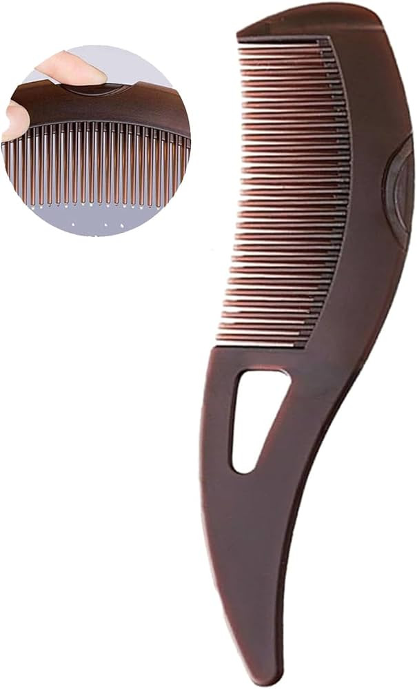 Dandruff Comb Fine Tooth Brown Scalp Detox Comb Lice for Women, Men & Kids Scalp Massage, Detoxin... | Amazon (US)