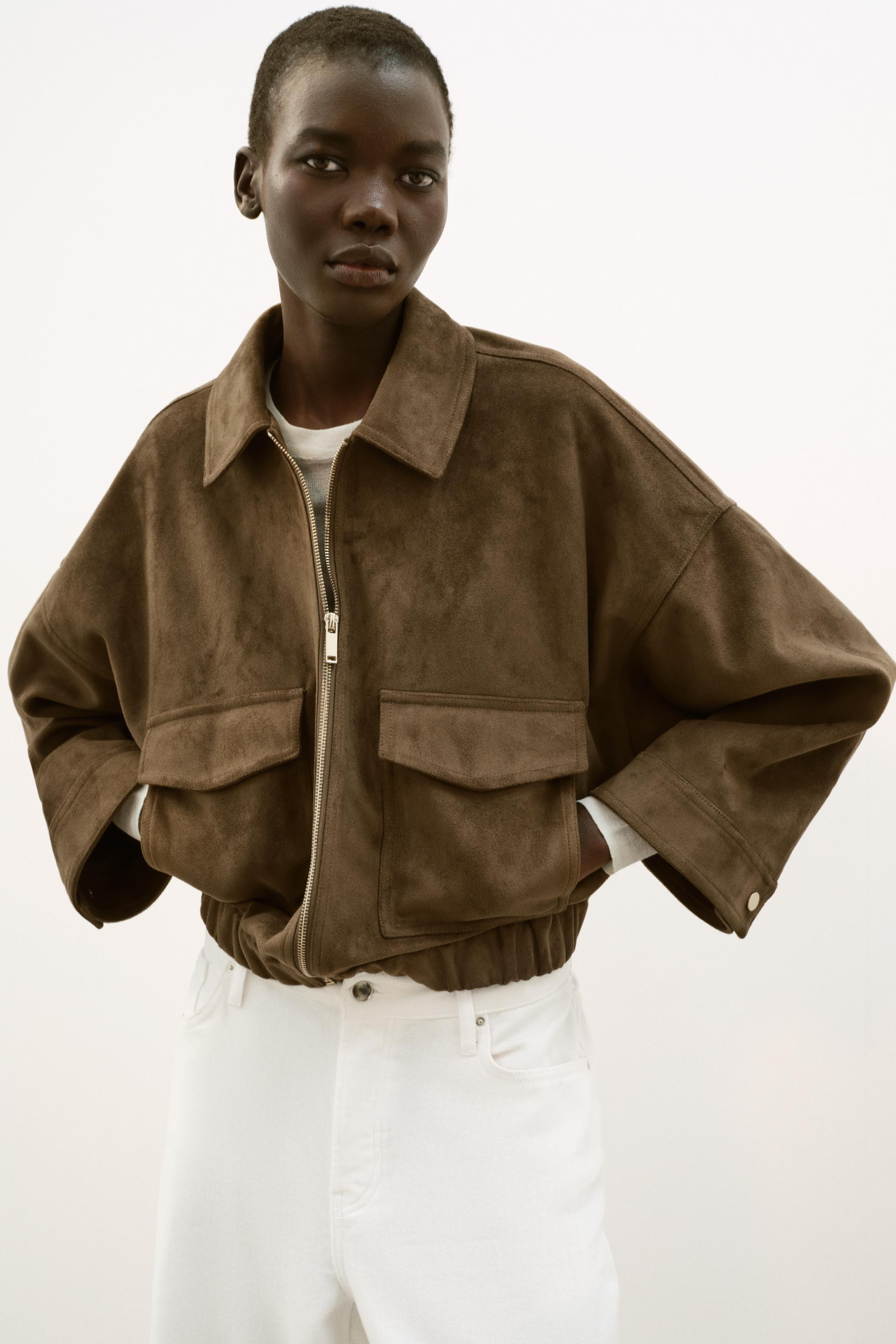 FAUX SUEDE JACKET | Zara US