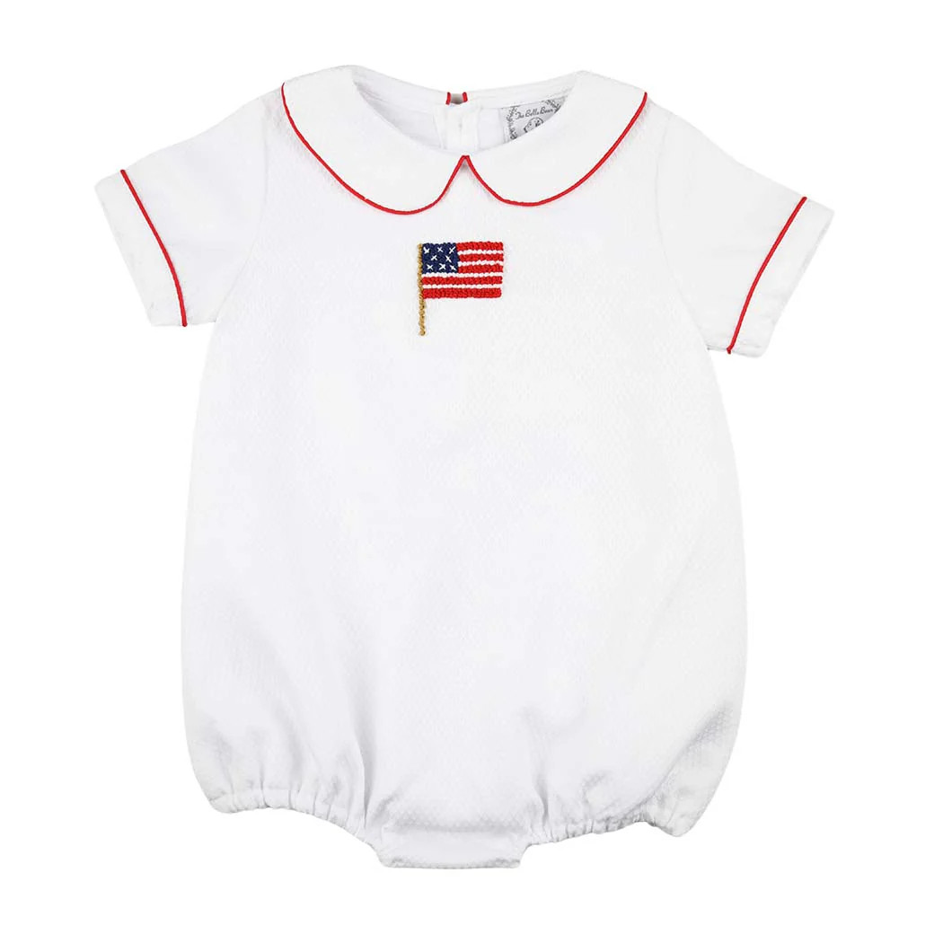 Boys Patriotic Honeycomb Flag Bubble | The Bella Bean