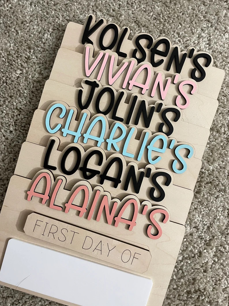 Personalized First Day and Last Day of School Sign First Day - Etsy | Etsy (US)