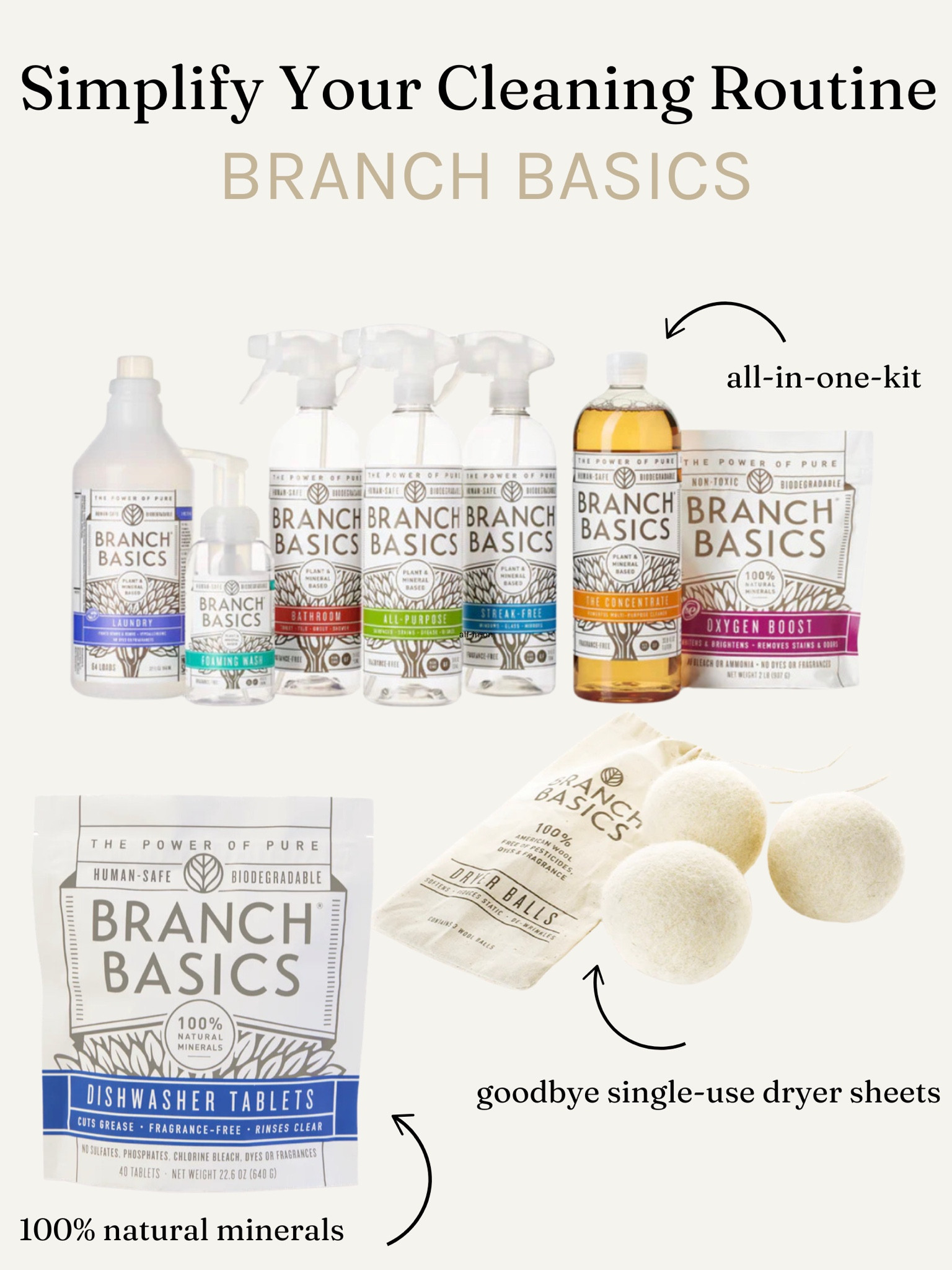 Simplify your home + support your health!

 Branch Basics and their products focus on their mission of creating a healthier home through simplicity, non-toxic ingredients, and sustainability 🤍 

#LTKFamily #LTKHome #LTKKids