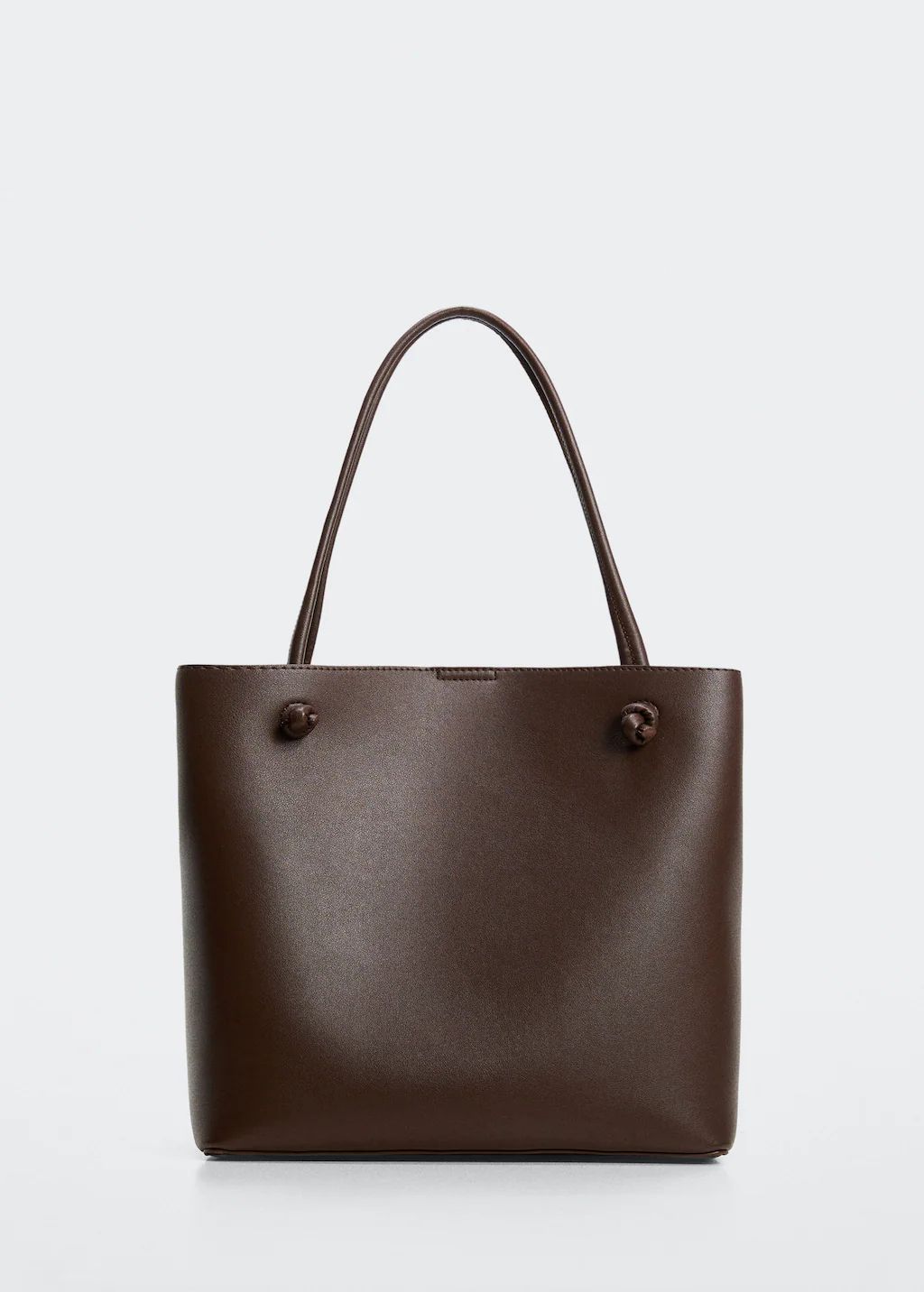 Knots pleated shopper bag -  Women | Mango USA | MANGO (US)