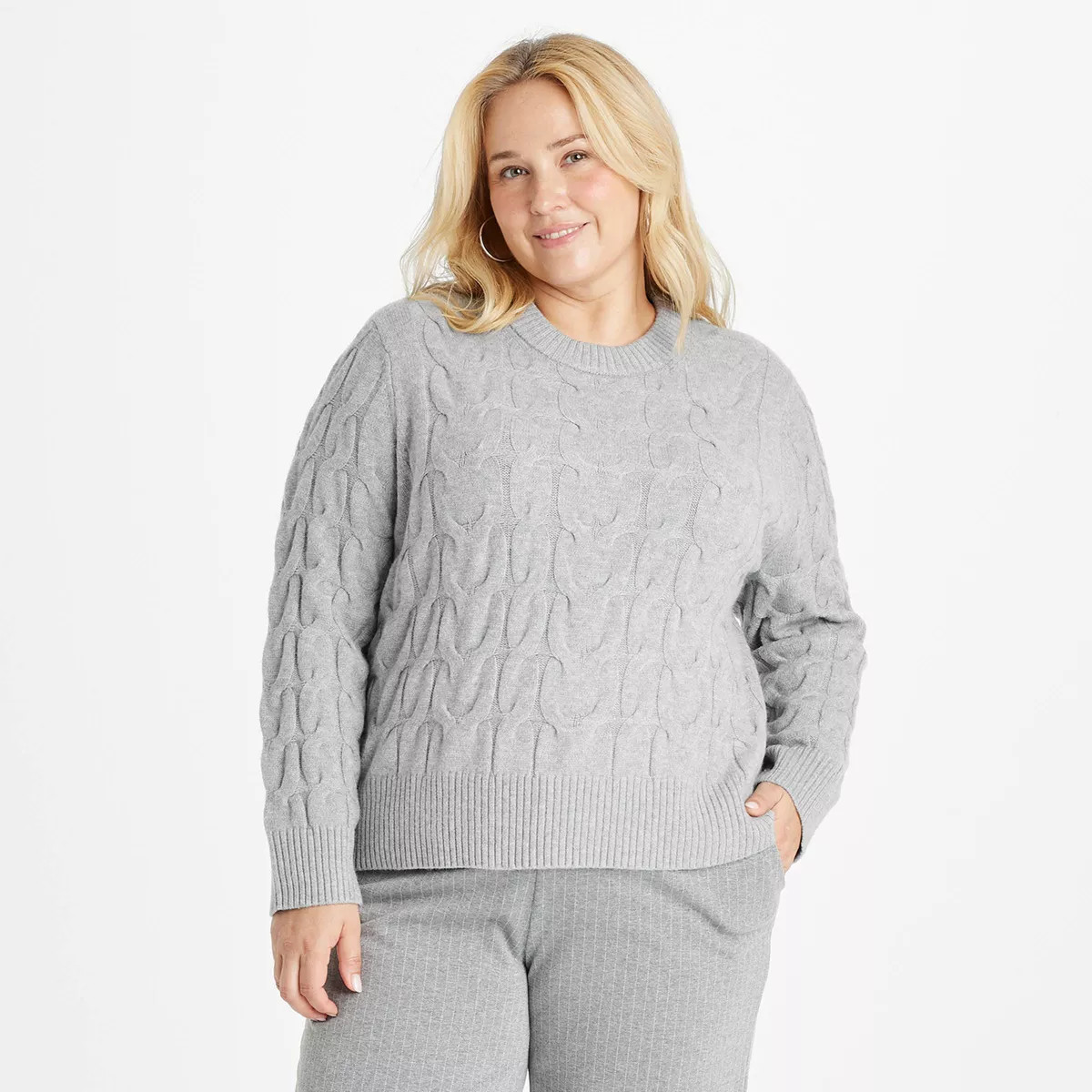 Women's Cable Crewneck Pullover Sweater - A New Day™ | Target
