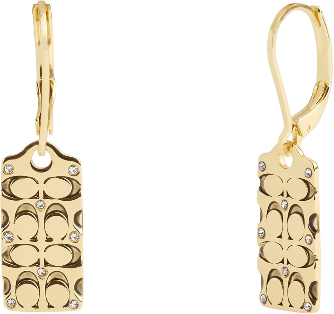 Amazon.com: Coach Women's Signature Quilted Drop Earrings: Clothing, Shoes & Jewelry | Amazon (US)