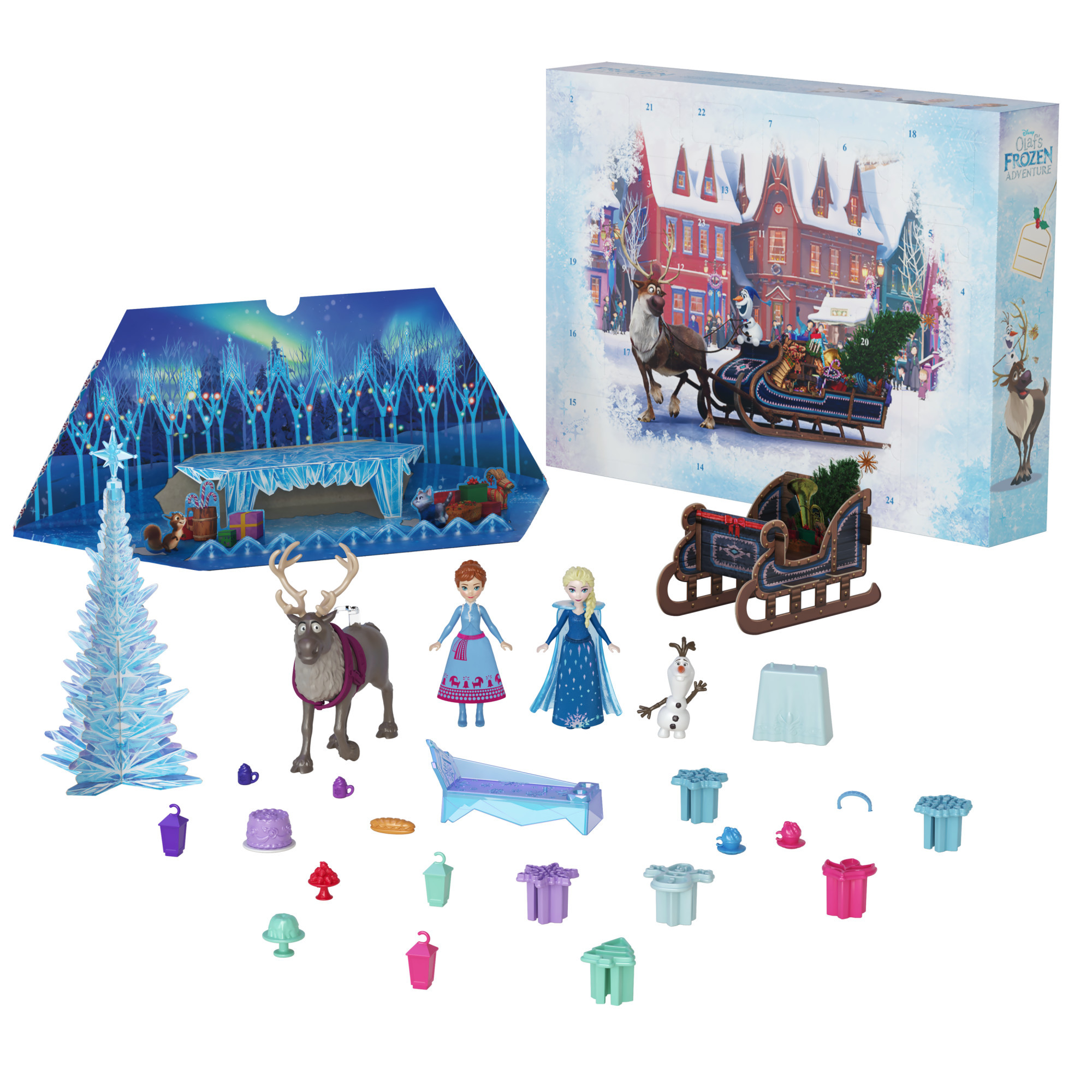 Disney Frozen 2025 Advent Calendar with 24 Days of Surprise Toys, Including Anna & Elsa Small Dol... | Walmart (US)