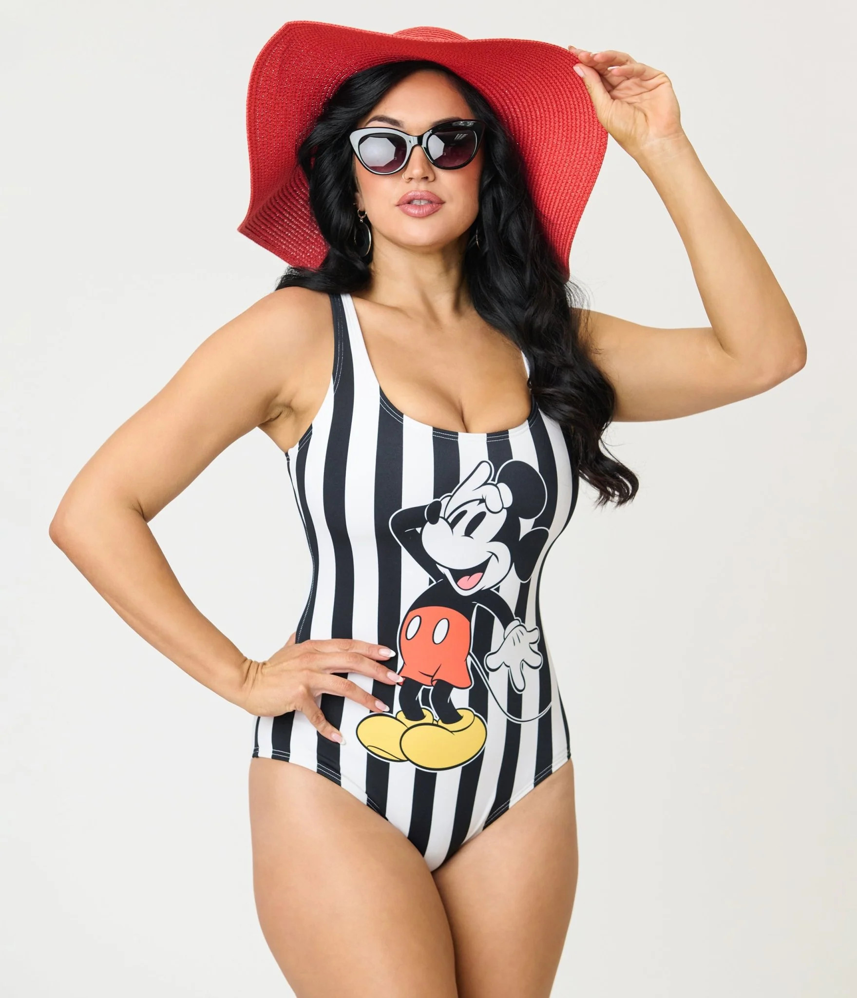 Disney Mickey & Friends Collection by Unique Vintage Black Stripe Mick | Unique Vintage - North America