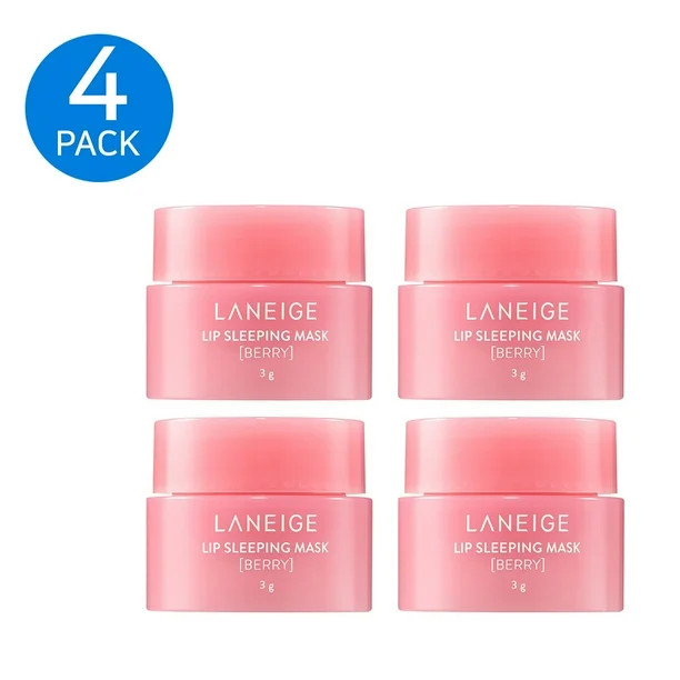 Laneige Lip Sleeping Mask Berry 3g (4-PACK) Travel Size - Walmart.com | Walmart (US)